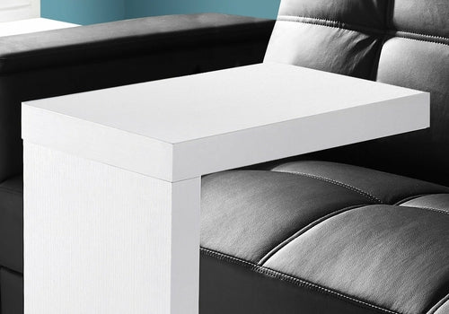 11.5" x 18" x 24" White Hollow Core Particle Board Accent Table